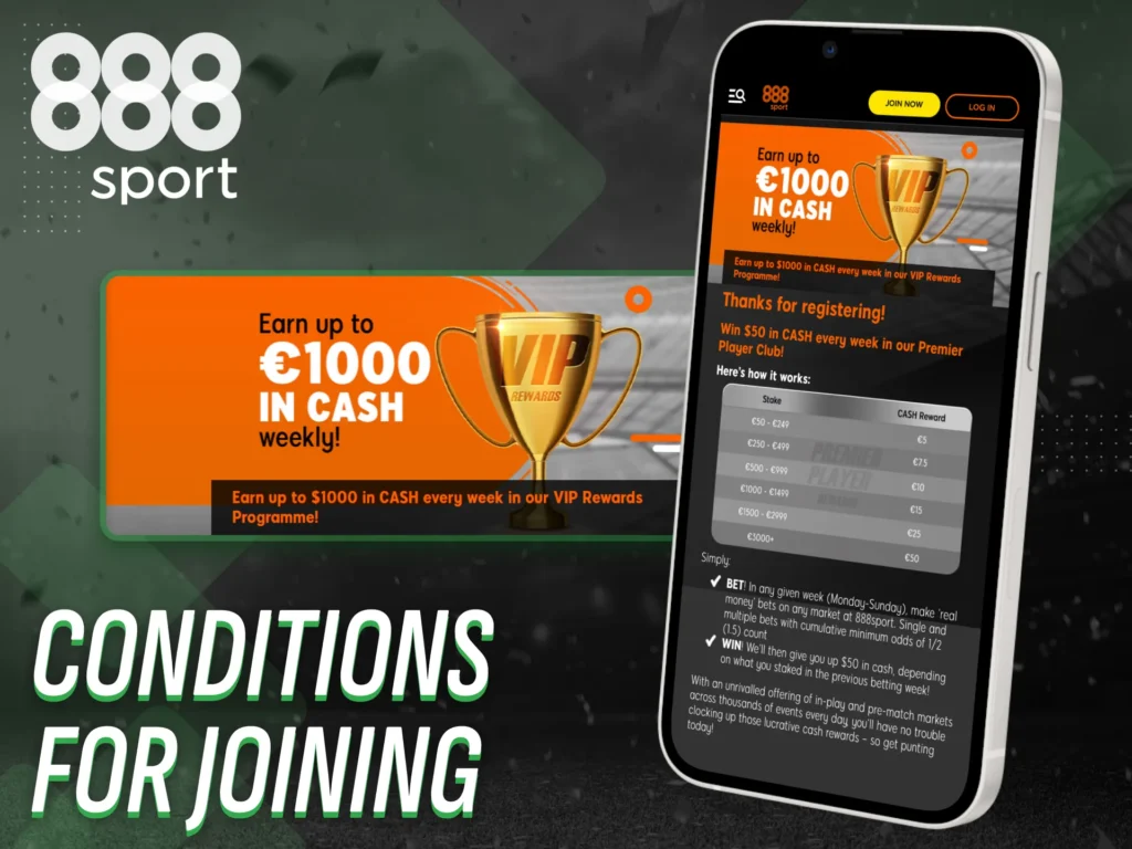Check how to qualify for the VIP program at 888sport Nigeria.