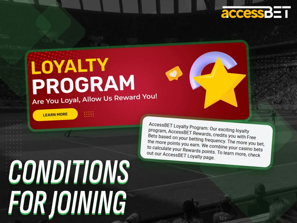 Check the rules for becoming a VIP member on AccessBet.