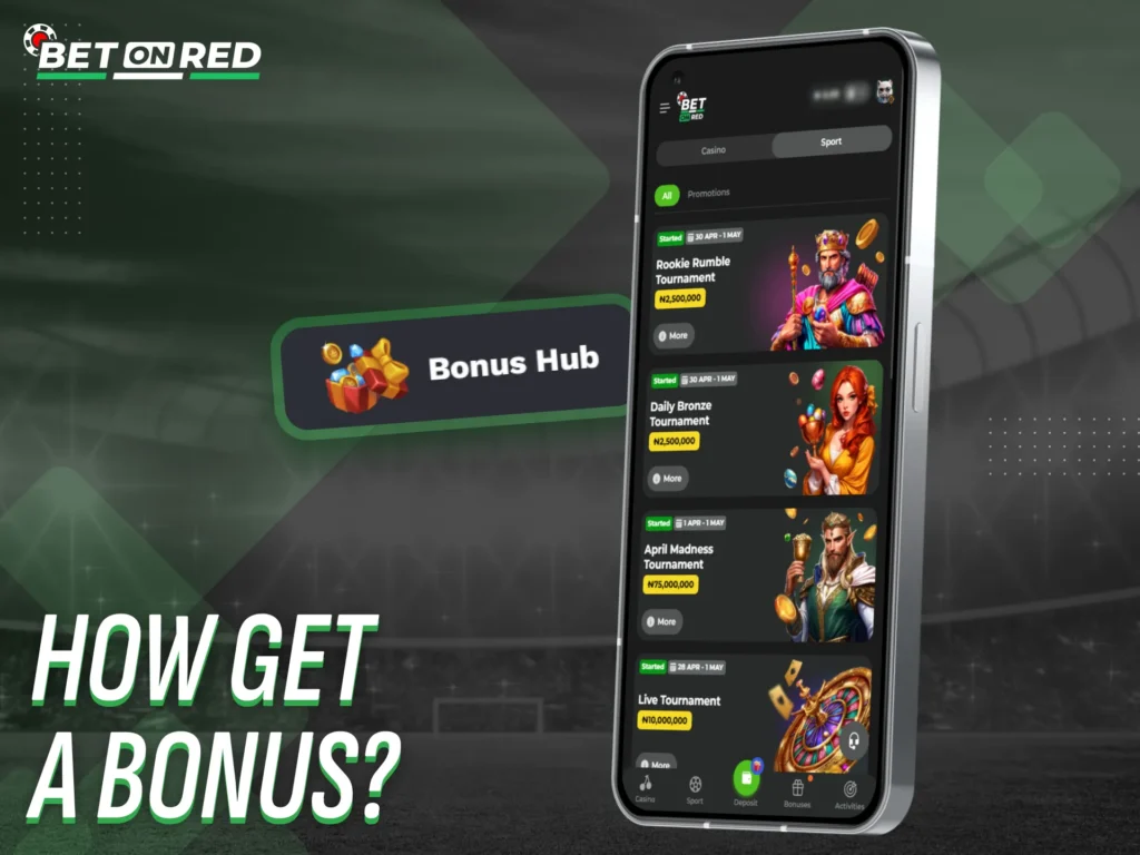 Follow Betonred app instructions to receive your bonus quickly.