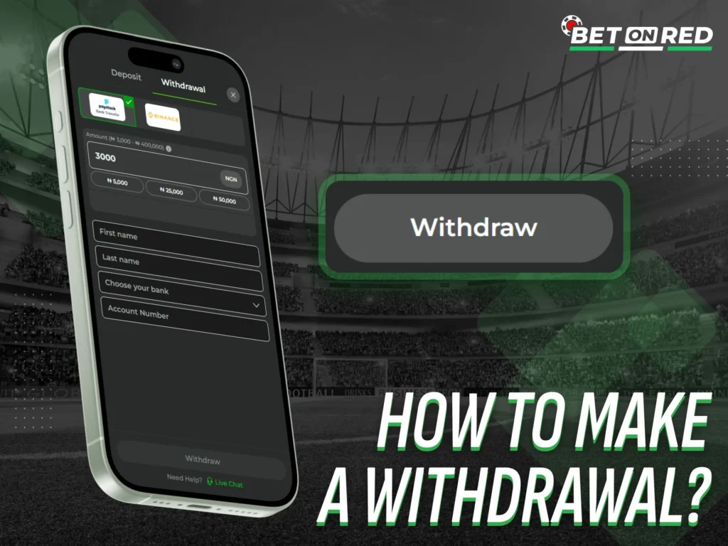 Withdraw your winnings through the Betonred app quickly and safely.