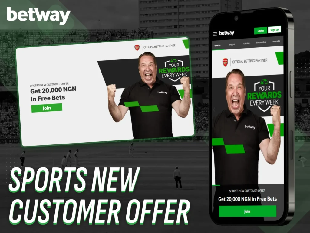 Unlock the sports new customer bonus via the Betway app.