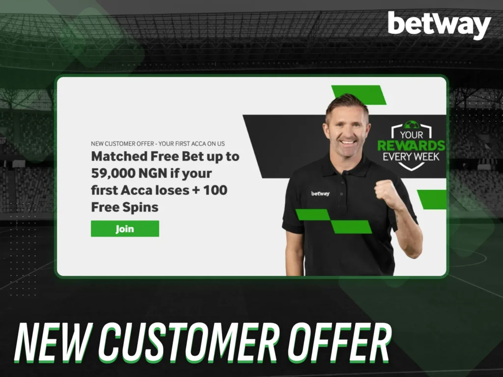 Unlock the Betway Nigeria New Customer Offer after registration.